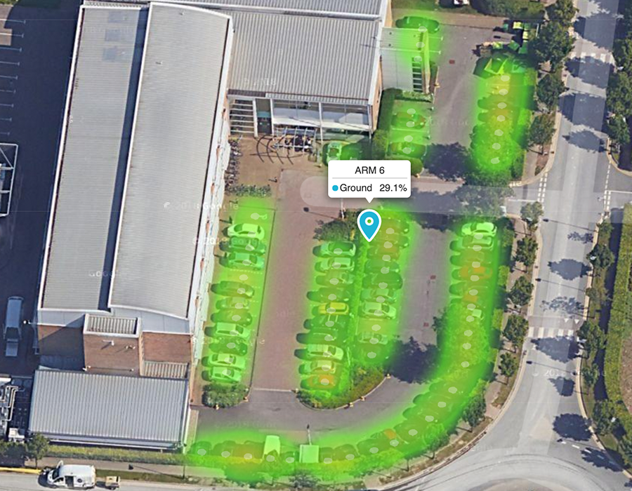 Arm Car Parking - Availability view