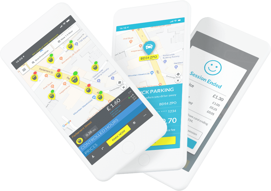 AppyParking mobile app One-click payment solutions