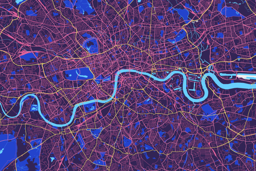 Dynamic kerbside digital map